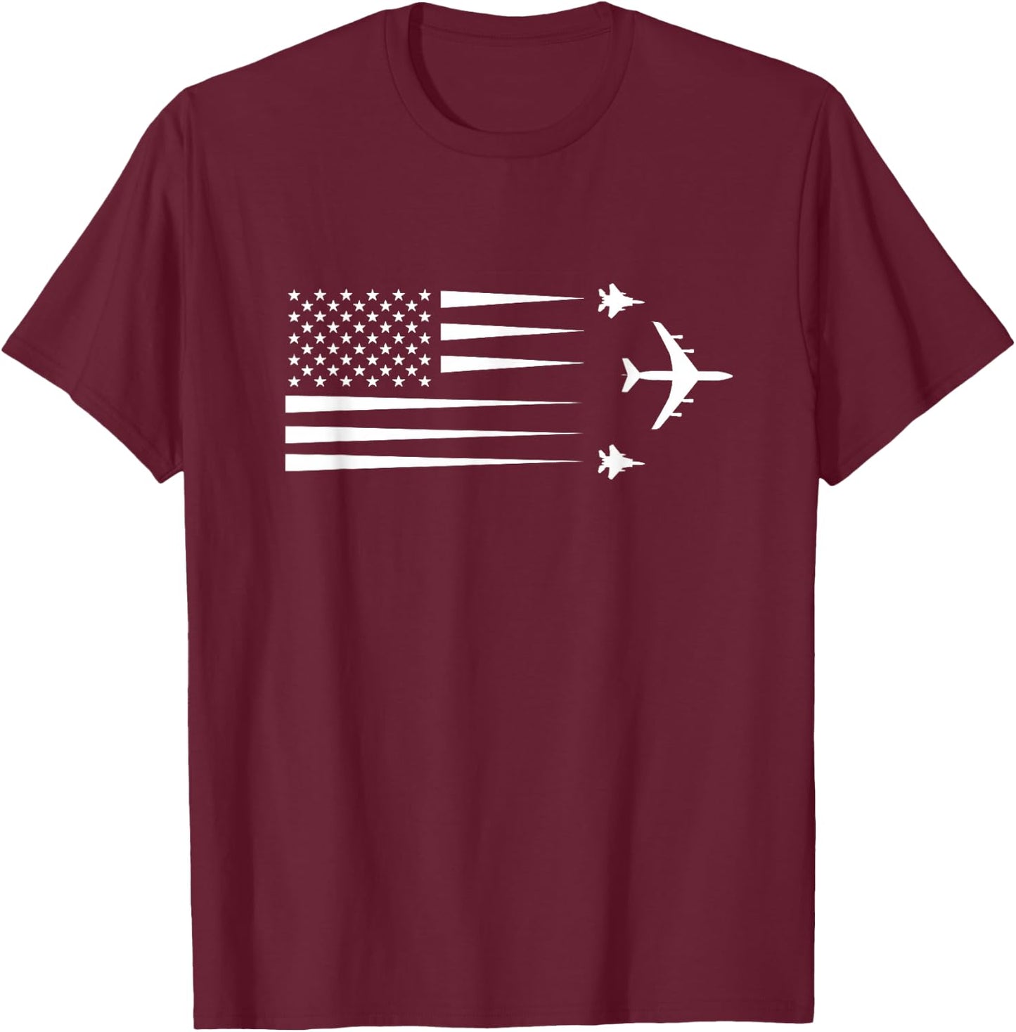 KC-135 Stratotanker F-15 Eagle T-Shirt - T-Shirt | Maroon