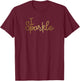 Woman gym sparkle T-Shirt - T-Shirt | Maroon
