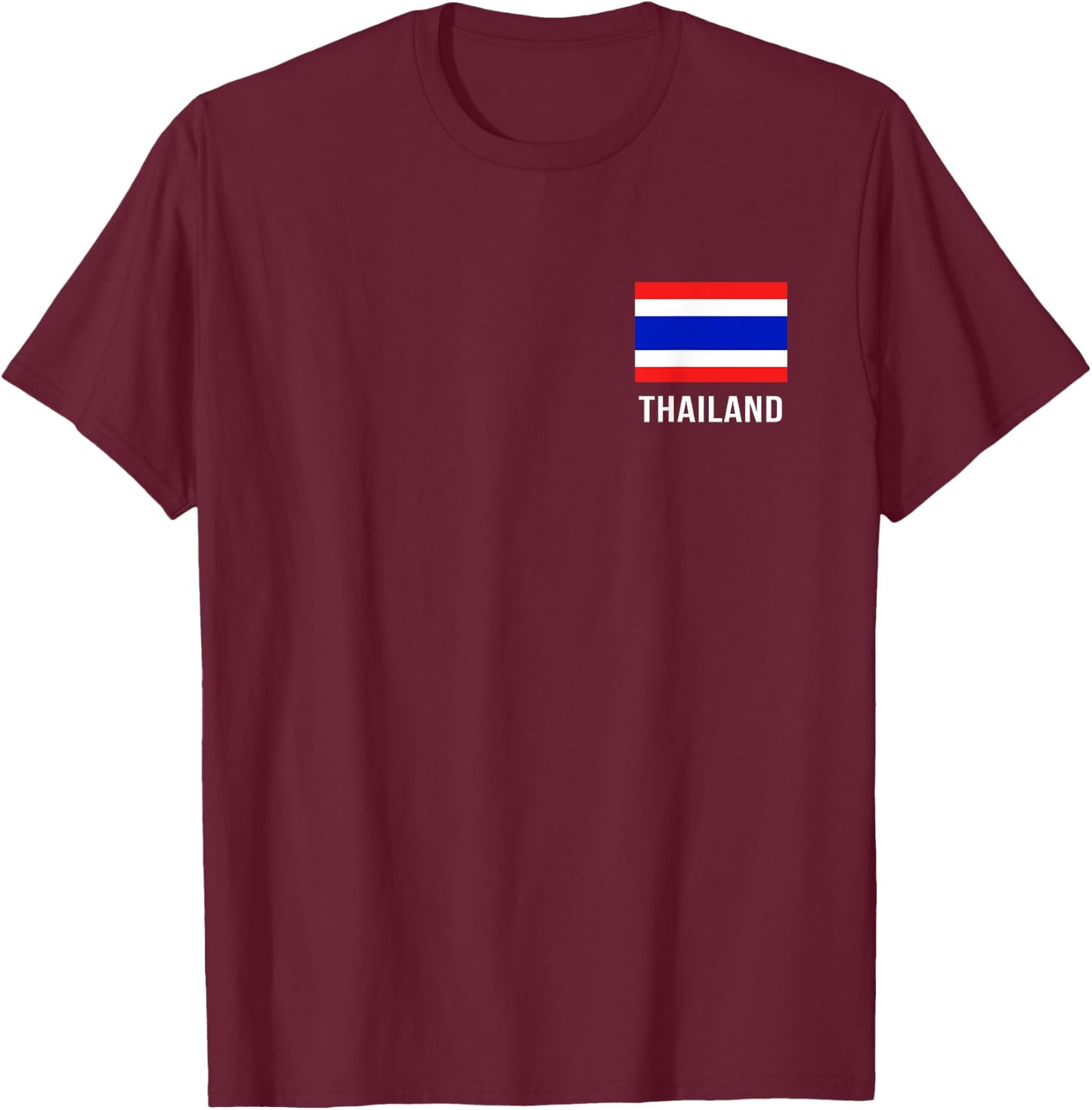 Thailand Flag Shirt | Thai T-Shirt - T-Shirt | Maroon