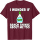 Ranch Dressing Gift Funny Condiment Sauce T-Shirt - T-Shirt | Maroon