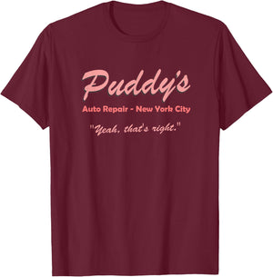 Puddy's Auto Repair T-Shirt - T-Shirt | Maroon