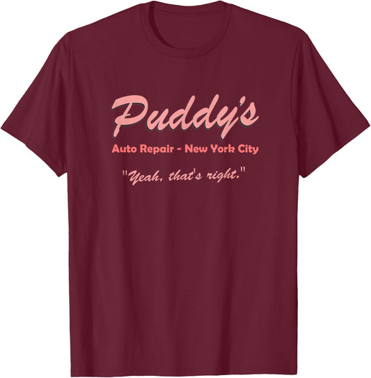 Puddy's Auto Repair T-Shirt - T-Shirt | Maroon