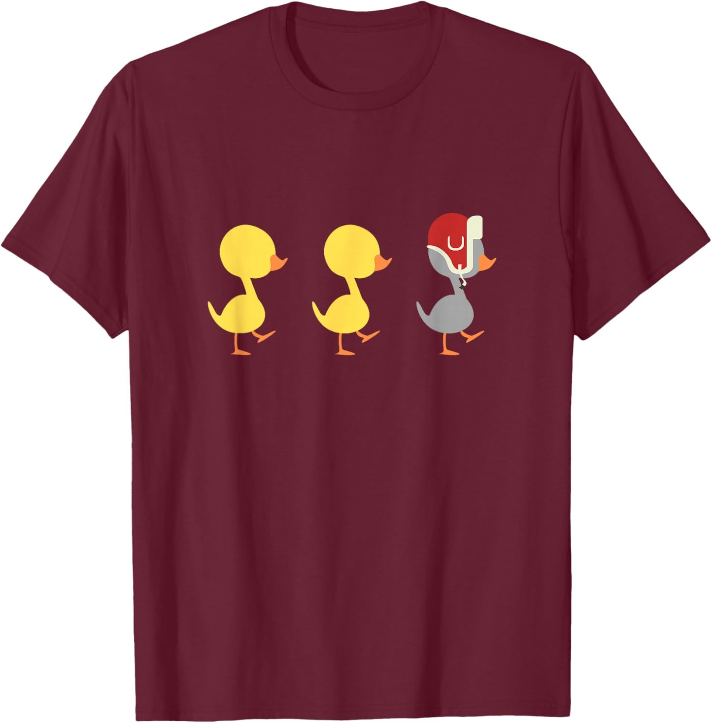 Minnesota Duck Duck Grey Duck Funny T-Shirt - T-Shirt | Maroon