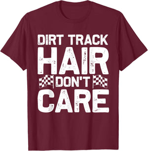 Funny Dirt Track Racing Gift Men Dirt Bike Racer T-Shirt - T-Shirt | Maroon