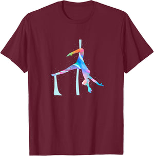 Aerial Silk Yoga T-Shirt - T-Shirt | Maroon