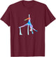 Aerial Silk Yoga T-Shirt - T-Shirt | Maroon