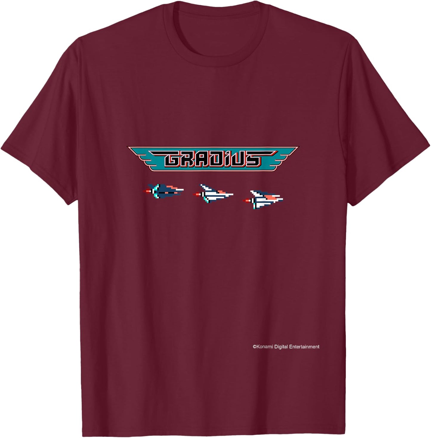 "GRADIUS"VicViper T-Shirt - T-Shirt | Maroon