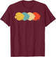 Discus Vintage Retro Pompadour Fish Lover 60s 70s Gift T-Shirt - T-Shirt | Maroon