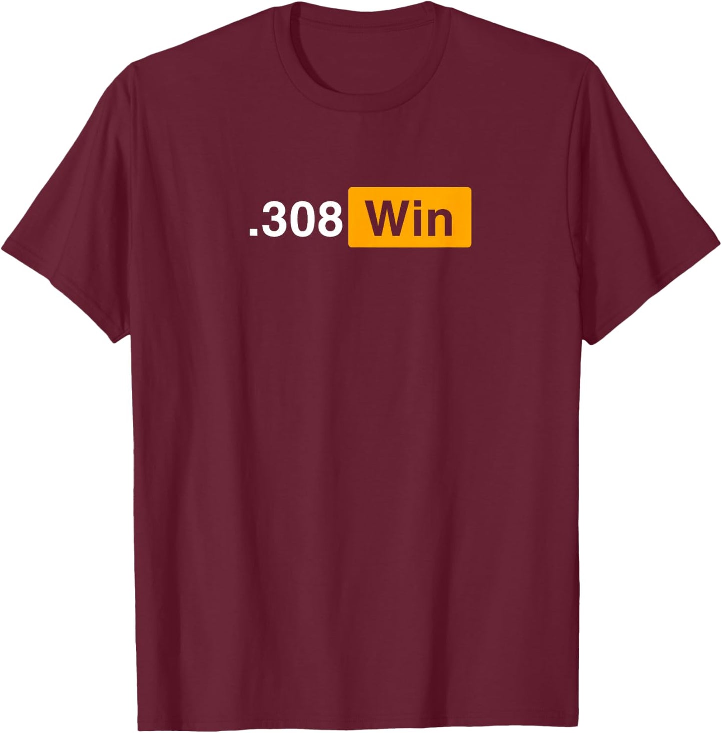 .308 Winchester - .308 Winchester - Long Range, Speed Steel T-Shirt - T-Shirt | Maroon