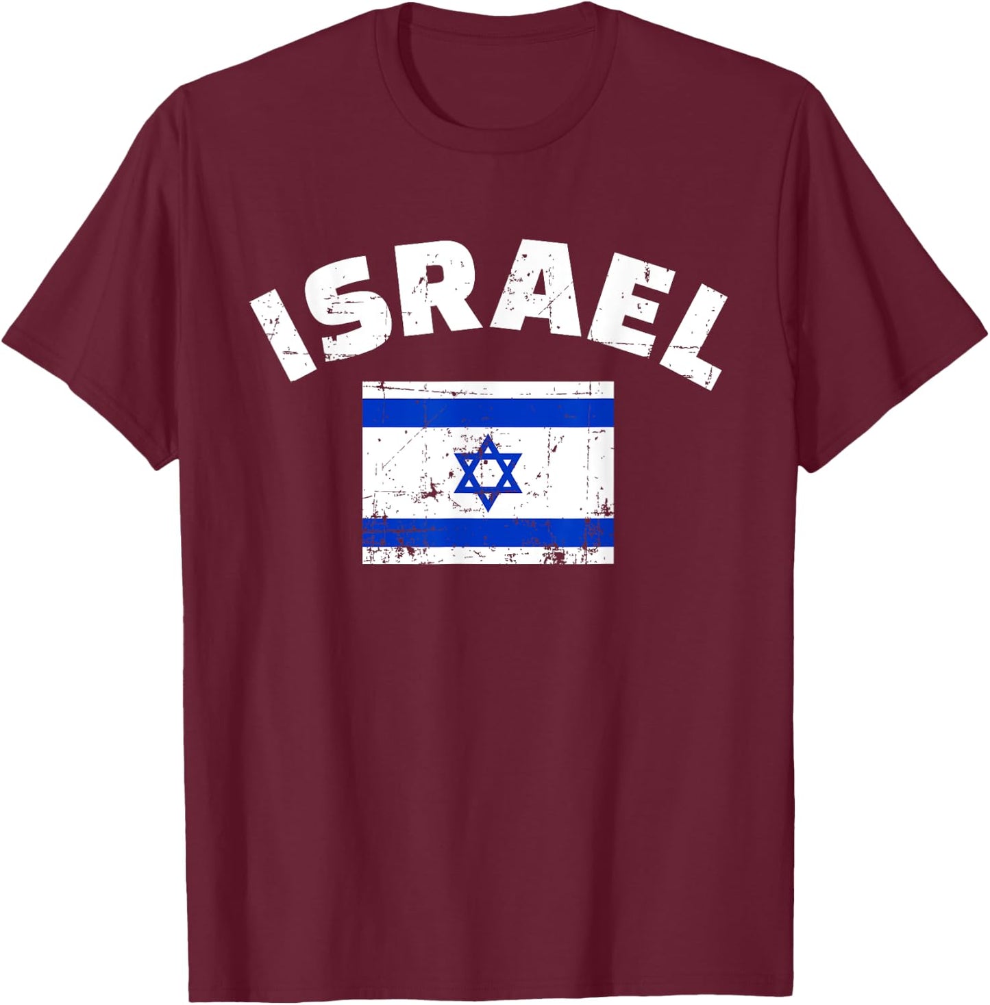 Israel flag T-Shirt - T-Shirt | Maroon