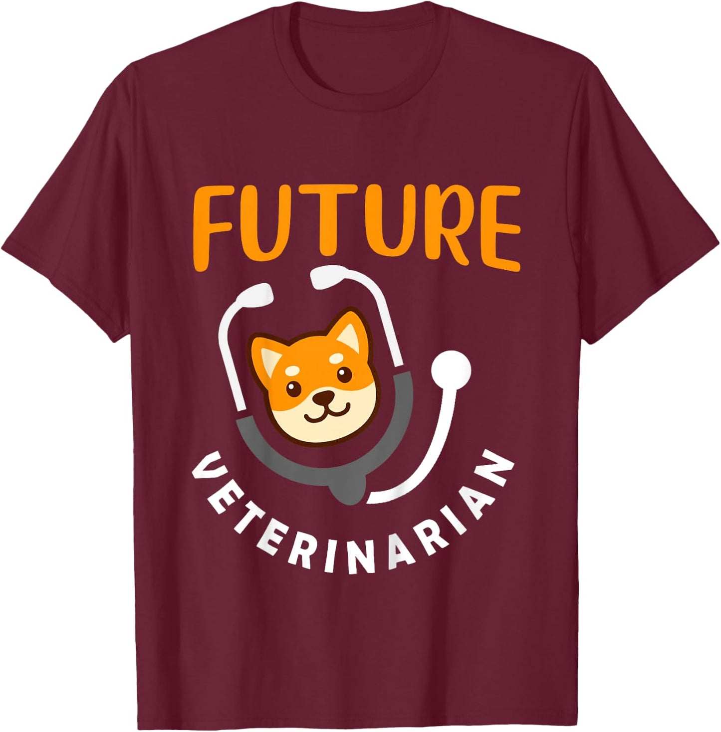 Kids Future Veterinarian Gift Vet Costume Kit Men Women Kids Vet T-Shirt - T-Shirt | Maroon