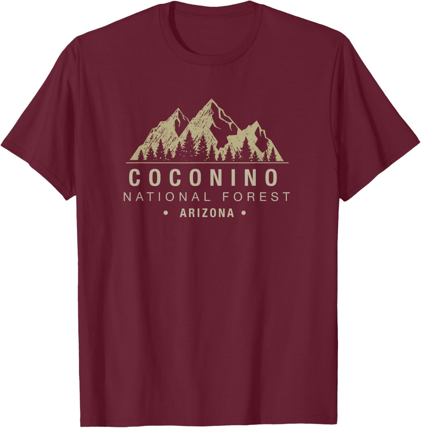 Arizona Coconino National Forest T-Shirt - T-Shirt | Maroon