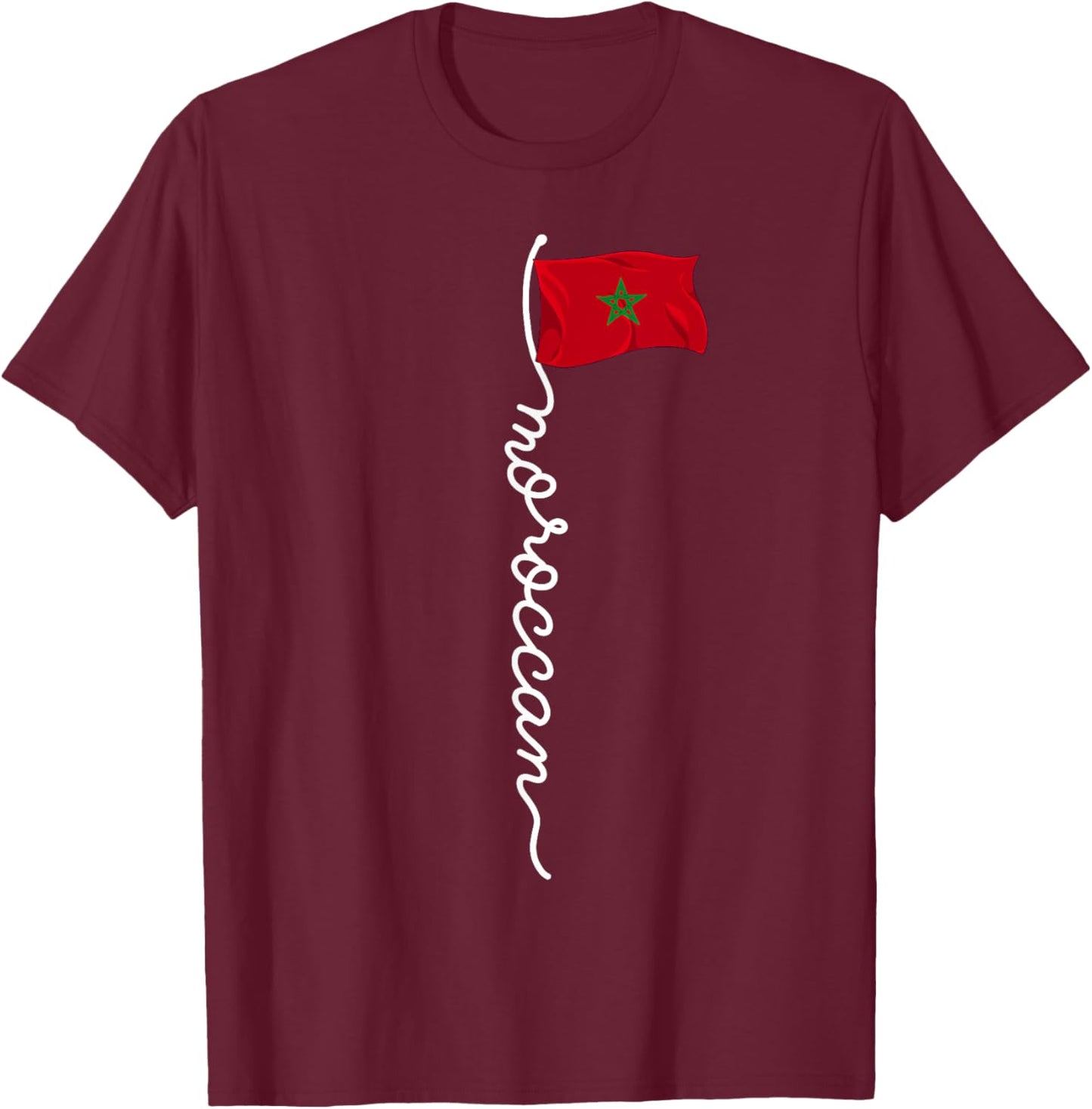 Morocco Signature Moroccan T-Shirt - T-Shirt | Maroon