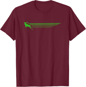 Run Like an Antelope | Retro Music-Inspired Design T-Shirt - T-Shirt | Maroon