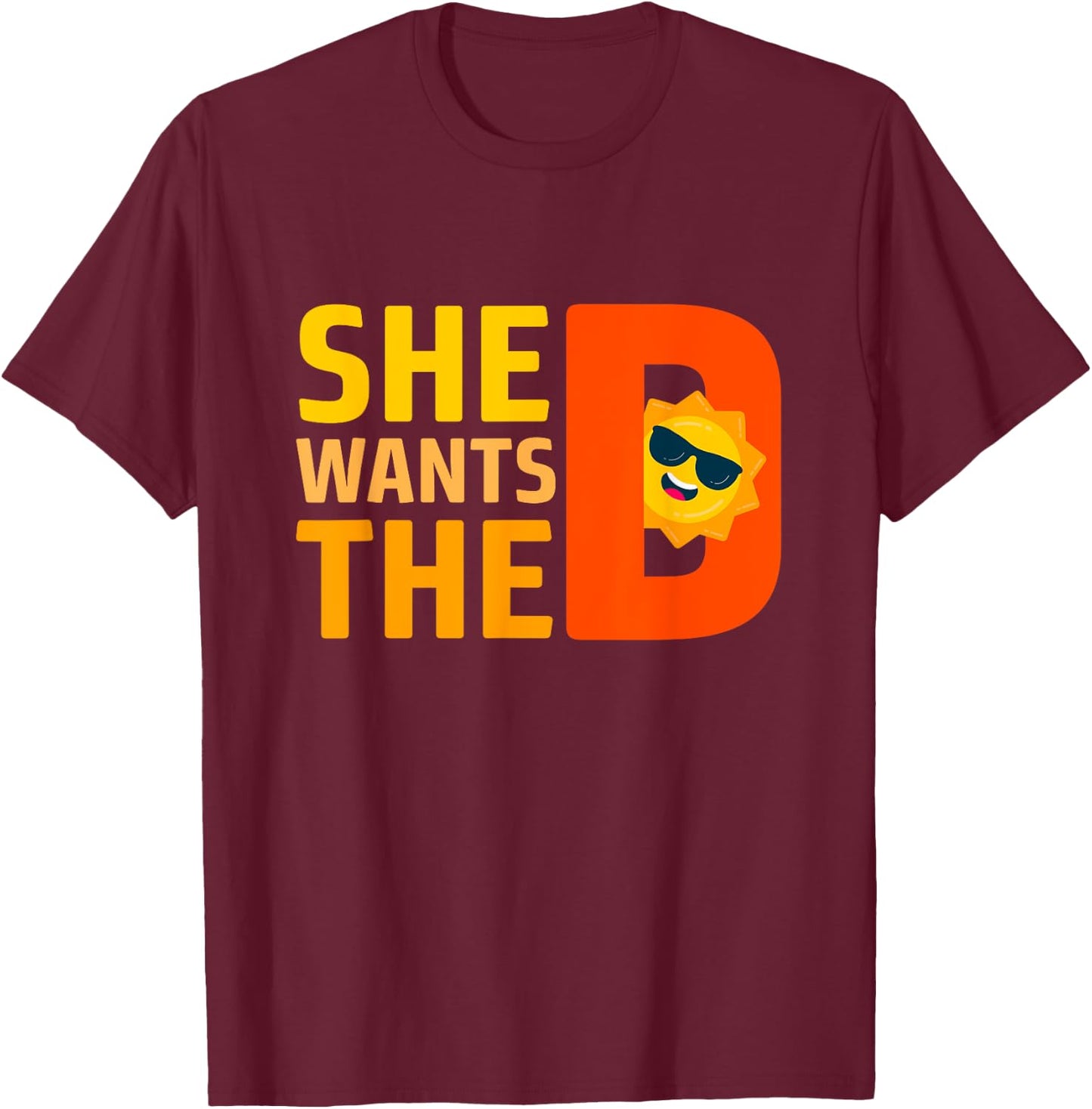 It wants the vitamin D sun tanning sun retro vitamin D T-Shirt - T-Shirt | Maroon