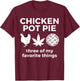 Chicken Pot Pie Funny Weed Marijuana 420 Cannabis Smoker T-Shirt - T-Shirt | Maroon