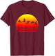 Cranes in the Sunset, Wetlands T-Shirt - T-Shirt | Maroon