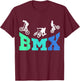 BMX Bike Bicycle Boys Kids Men T-Shirt - T-Shirt | Maroon