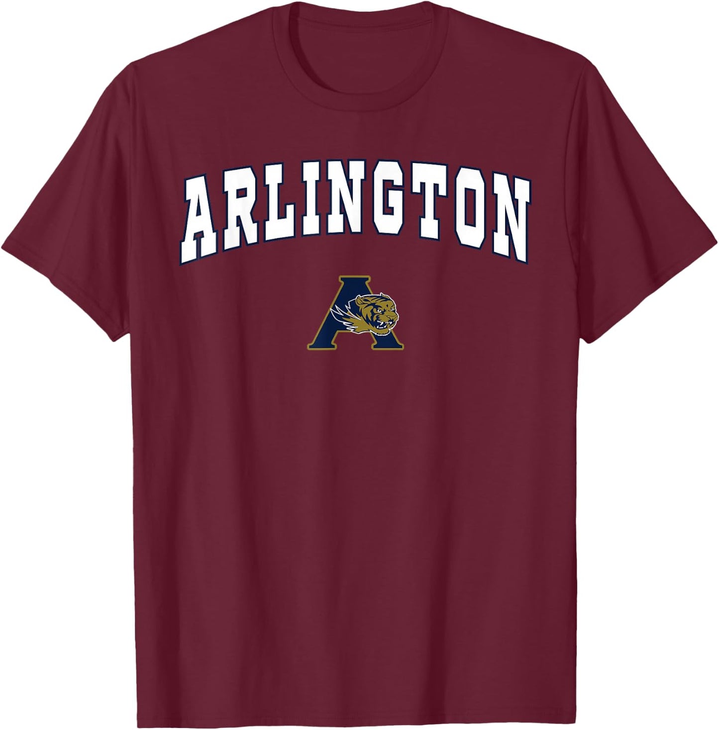 Arlington High School Tigers T-Shirt - T-Shirt | Maroon