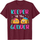 Mexican Gender Reveal - Keeper Of The Gender Taco T-Shirt - T-Shirt | Maroon
