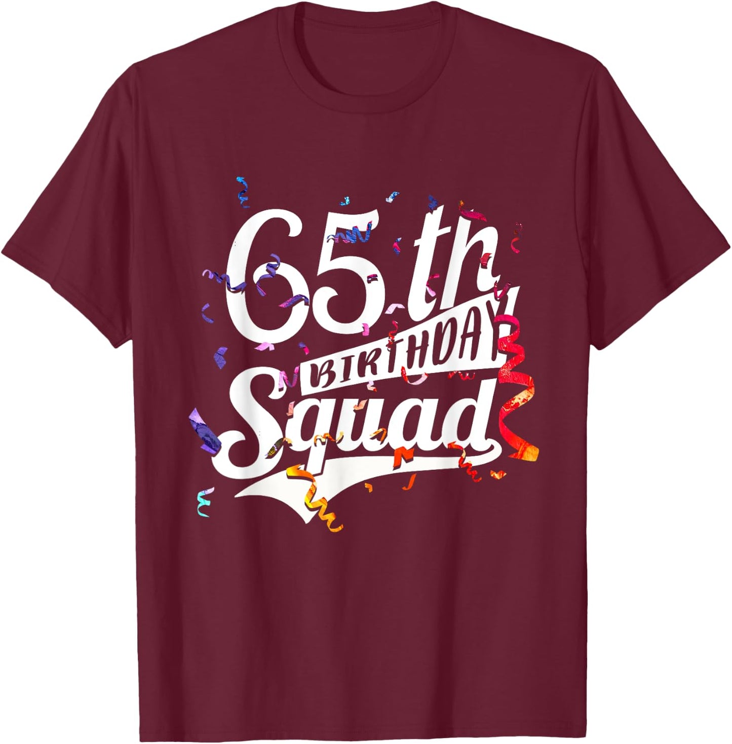 Funny 65th Birthday Women 1956 Squad T-Shirt - T-Shirt | Maroon