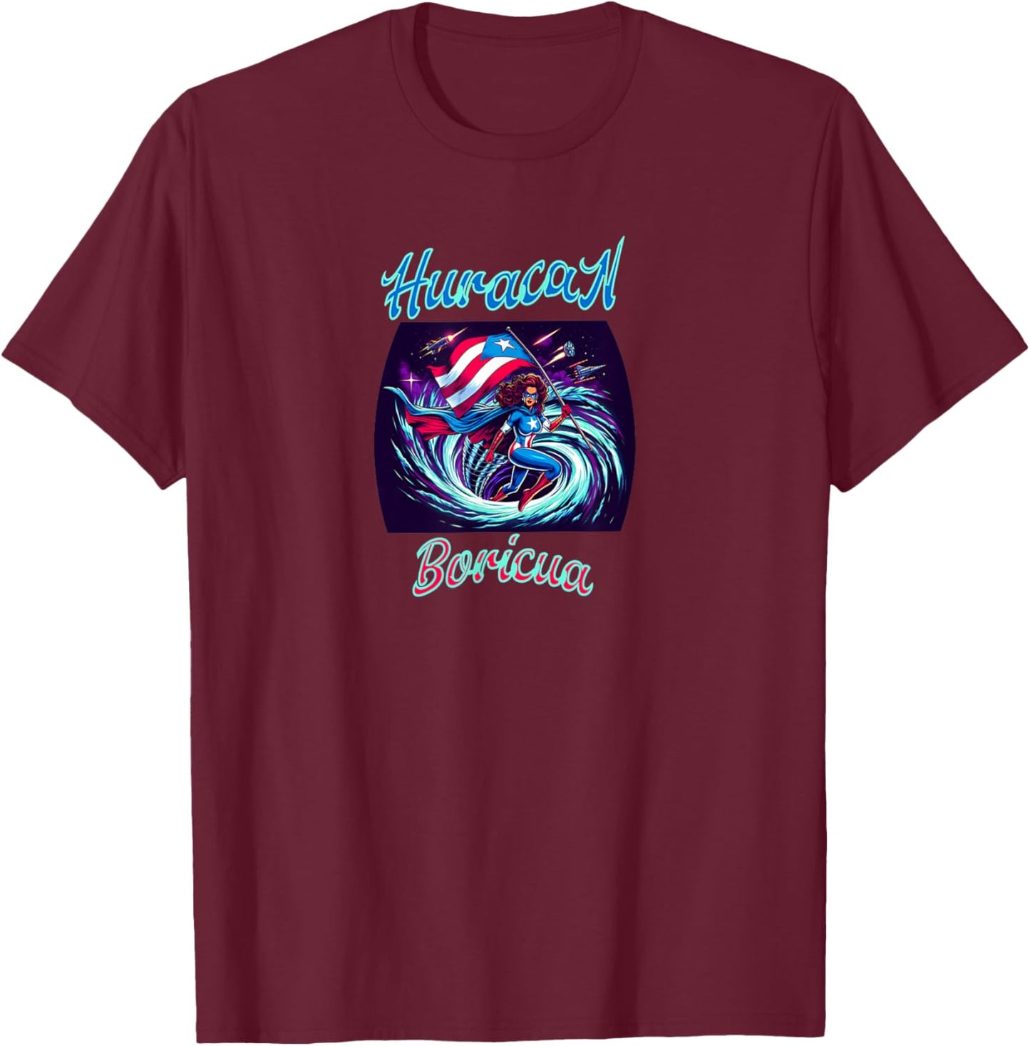 Maripily Super Hero T-Shirt - T-Shirt | Maroon