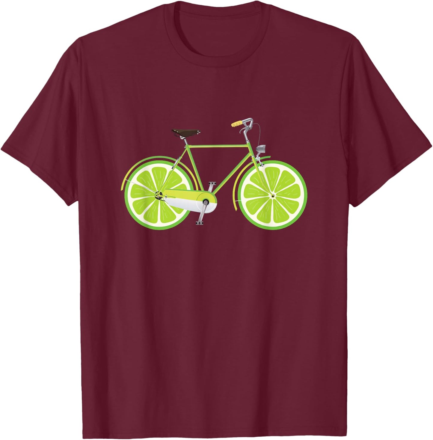 Bicycle Bike Cycling Lime Bike Cycling Biker Gift T-Shirt - T-Shirt | Maroon