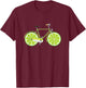 Bicycle Bike Cycling Lime Bike Cycling Biker Gift T-Shirt - T-Shirt | Maroon