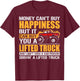 Funny Lifted Truck Driver Men Truck Owner Father Dad T-Shirt - T-Shirt | Maroon