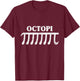 Octopi Funny Pi Gift Pi Day Math Lovers T-Shirt - T-Shirt | Maroon