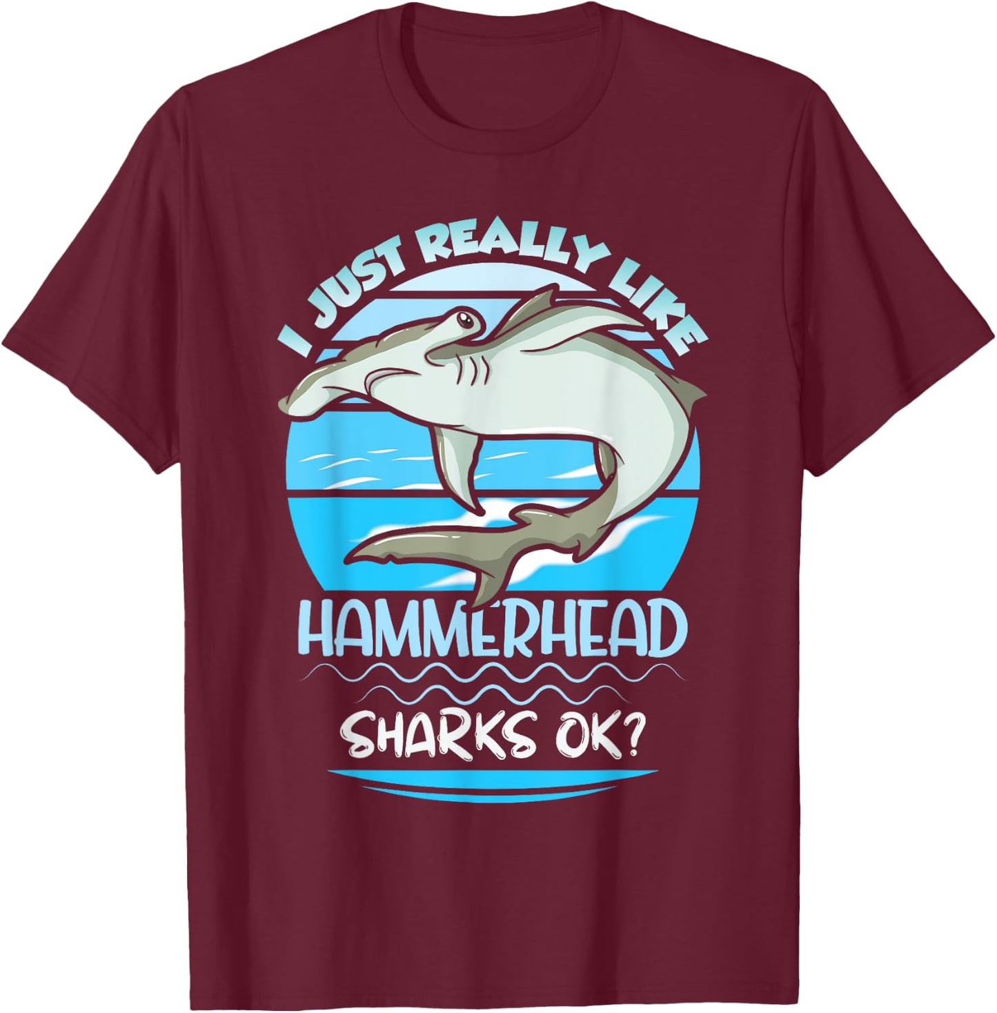 Hammerhead Shark Kids T-Shirt - T-Shirt | Maroon
