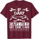 GARY Fix It Funny Birthday Personalized Name Dad Gift T-Shirt - T-Shirt | Maroon