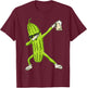 Dabbing Pickle Shir Dancing Cucumber lover Funny Gifts Beer T-Shirt - T-Shirt | Maroon
