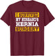 I Survived My Husband's Hernia Surgery Funny Post-Surgery T-Shirt - T-Shirt | Maroon