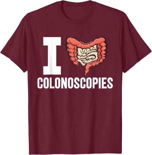 Gastroenterology Nurse Endoscopy Colonoscopy T-Shirt - T-Shirt | Maroon