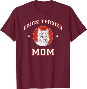 Cairn Terrier Mom Dog Mother Men Women Girls Kids T-Shirt - T-Shirt | Maroon