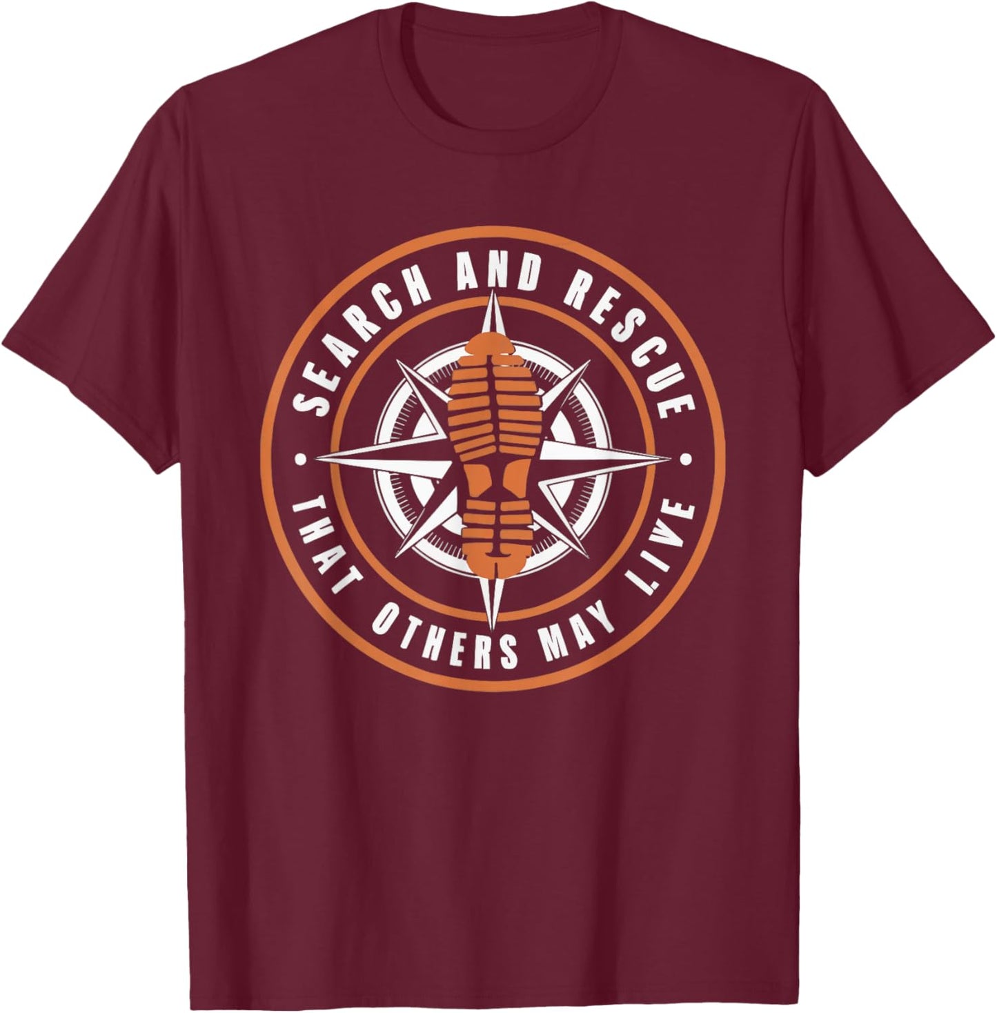 Search and Rescue Team SAR Emergency Response T-Shirt - T-Shirt | Maroon
