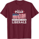 Just A Proud Mom That Didn't Raise Liberals T-Shirt - T-Shirt | Maroon