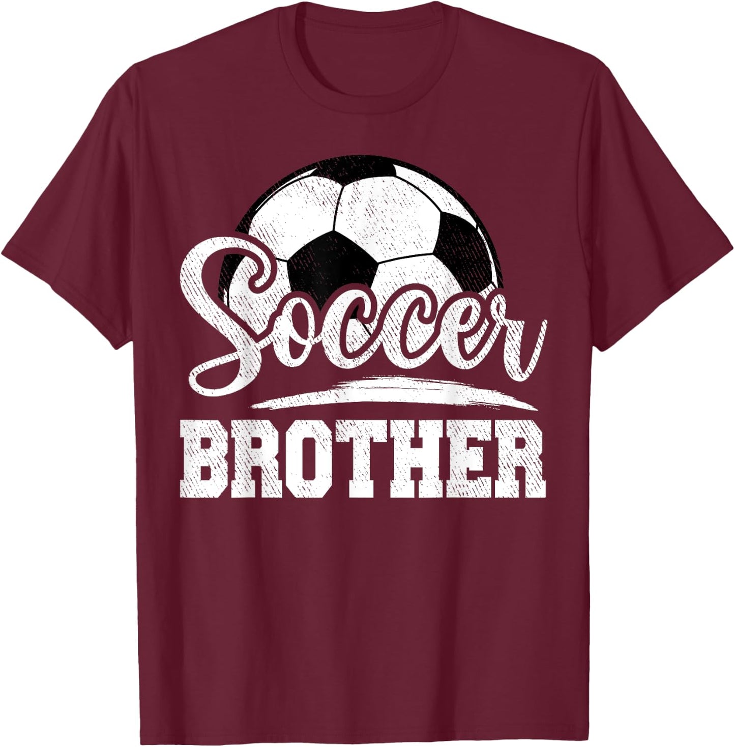 Soccer Brother Soccer Player Game Day T-Shirt - T-Shirt | Maroon