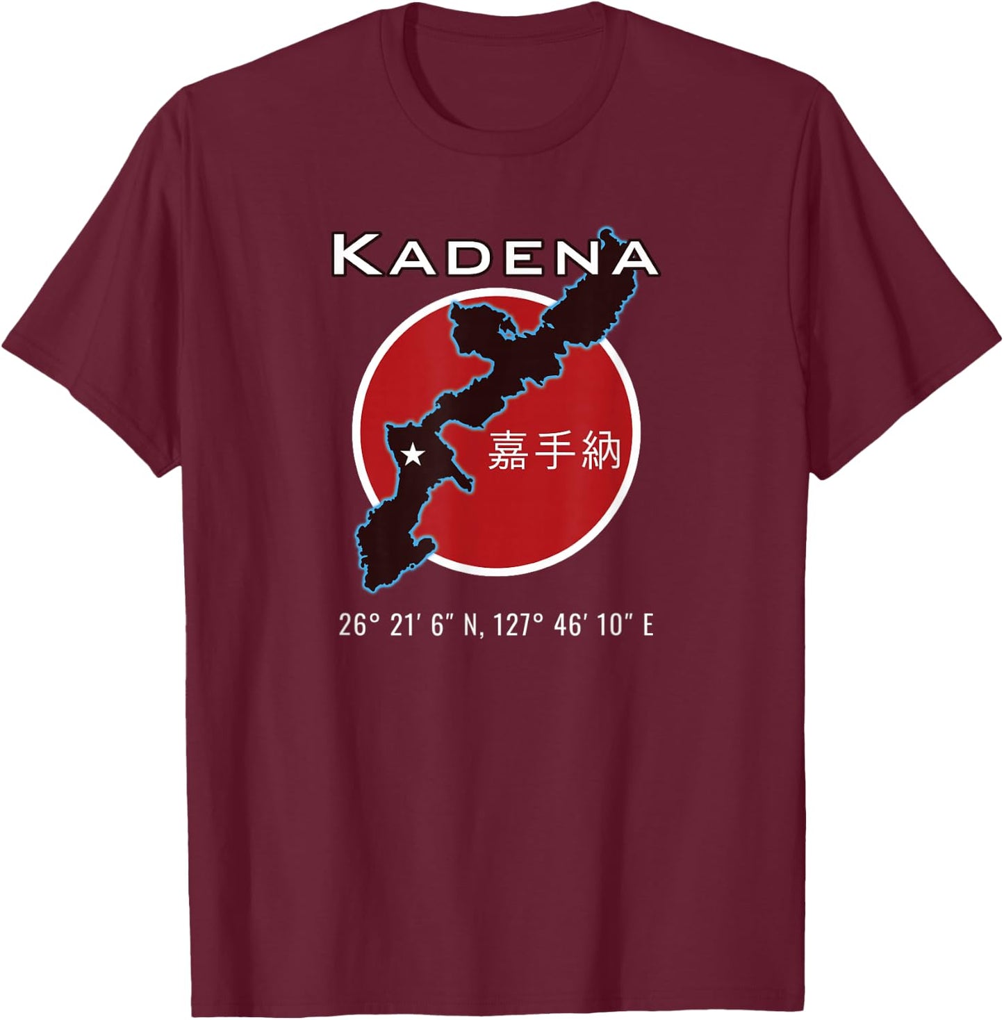 Kadena Air Base T-Shirt - T-Shirt | Maroon