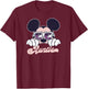 Disney Mickey and Friends Mickey Summer Vibes Auntie Logo T-Shirt - T-Shirt | Maroon