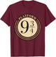 Kids Harry Potter Platform 9 &3/4 Simple Logo T-Shirt - T-Shirt | Maroon