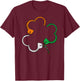 Shamrock Irish Handcuffs St. Patrick's Day 2020 Police Gift T-Shirt - T-Shirt | Maroon