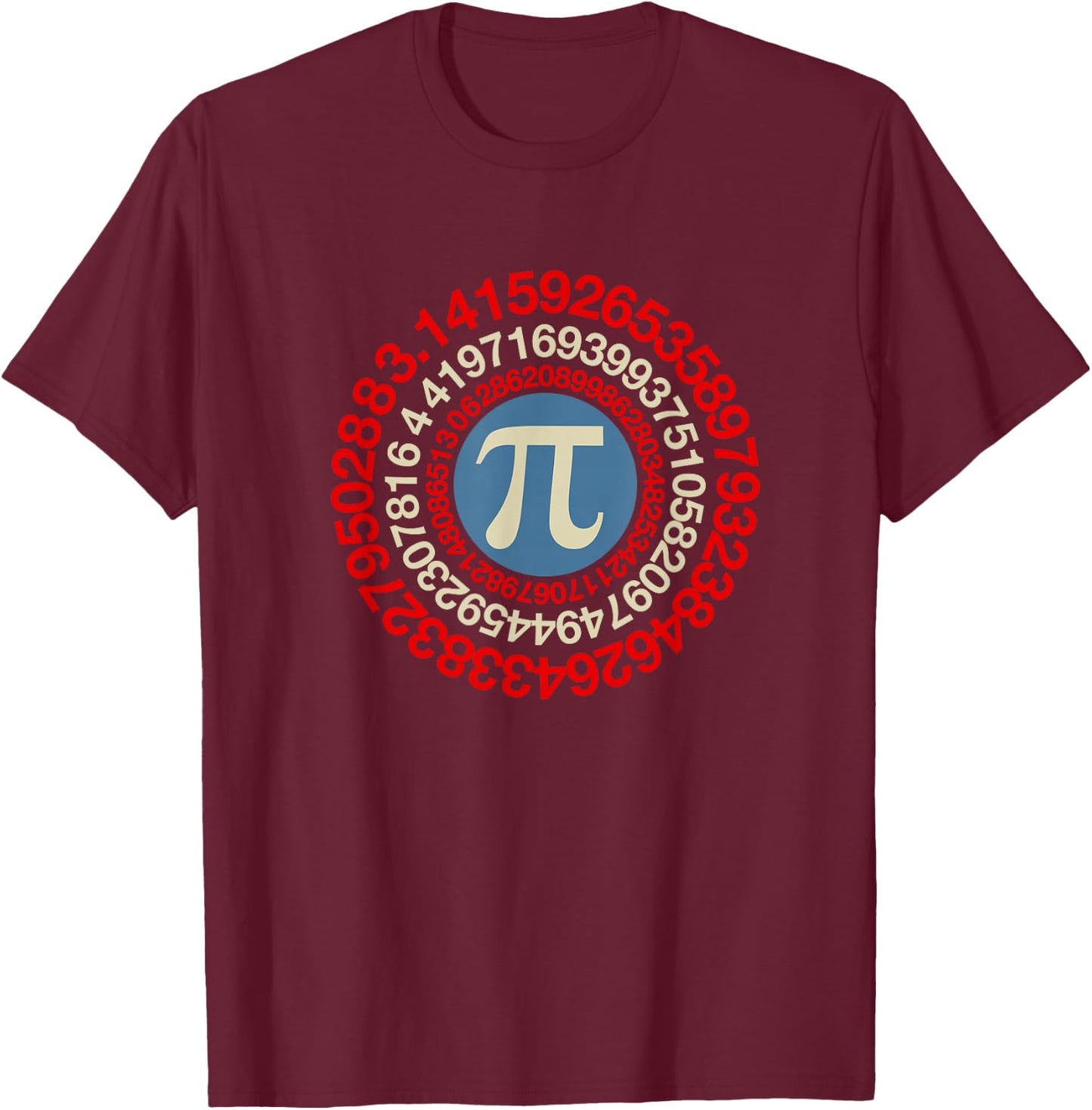 Math Pi Day T-Shirt - T-Shirt | Maroon