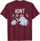 Aunt To Be Elephant Baby Shower Aunt T-Shirt - T-Shirt | Maroon