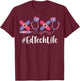 Ed Tech Valentines Day Women Heart Stethoscope Appreciation T-Shirt - T-Shirt | Maroon