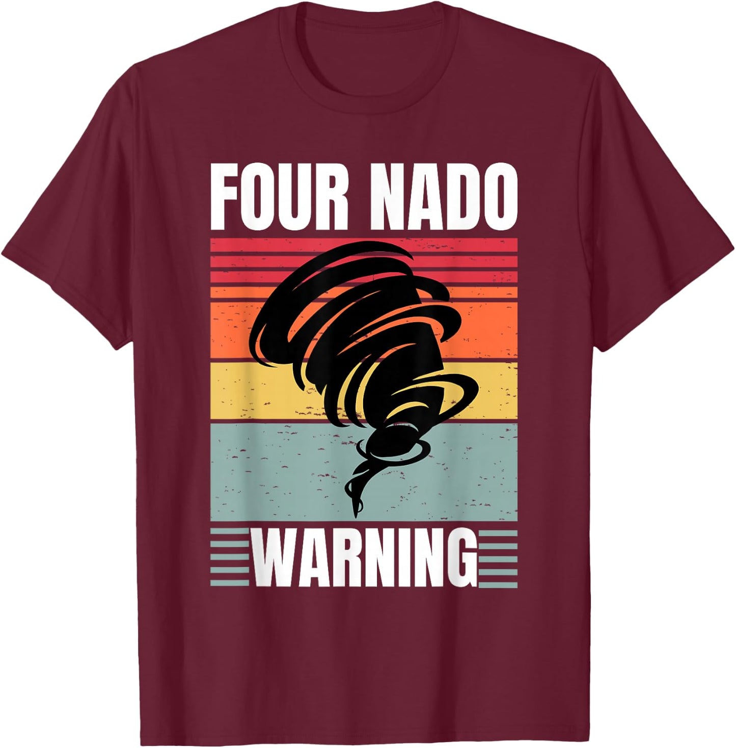 Four Nado Fournado 4th Birthday 4 Years Old Kids Boys girls T-Shirt - T-Shirt | Maroon