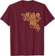 Steampunk Mechanical Heart, Victorian Era Steampunk T-Shirt - T-Shirt | Maroon