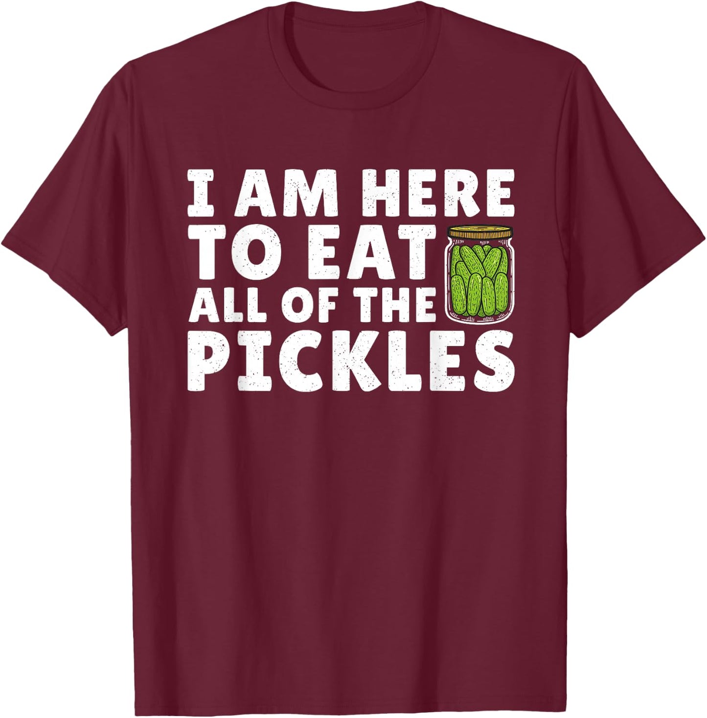 Best Pickle Design Women Kids Cucumber Pickle Lover T-Shirt - T-Shirt | Maroon