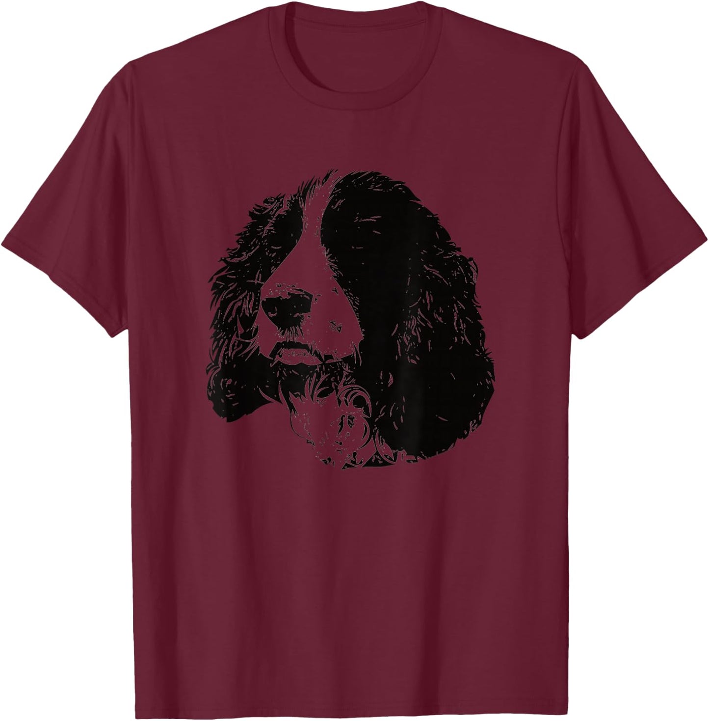 The English Springer Spaniel T-Shirt - T-Shirt | Maroon